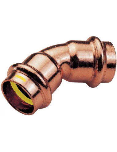 Coude 45° ff cu gaz a sertir12