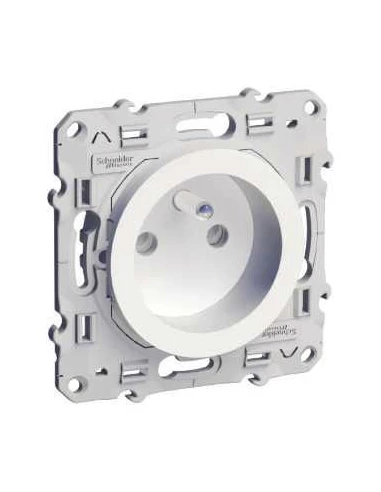 Prise 2p+t odace blc 520039