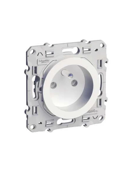 Prise 2p+t odace blc 520039