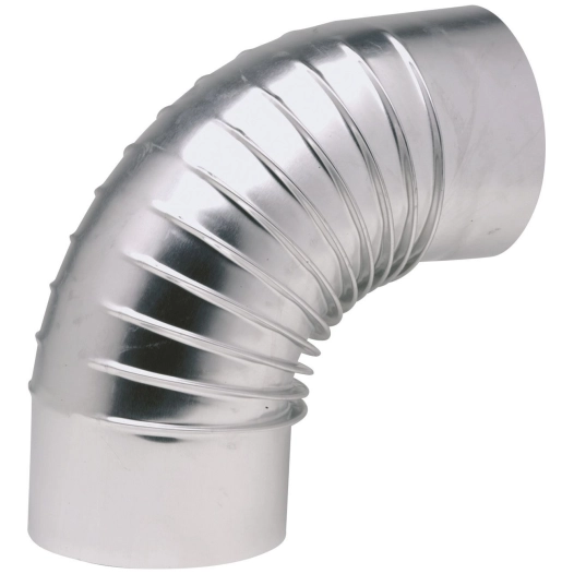 Coude 90° alu plisse d97