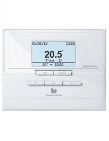 Thermostat programmable filaire auto-alimenté Exacontrol E7 C Saunier Duval