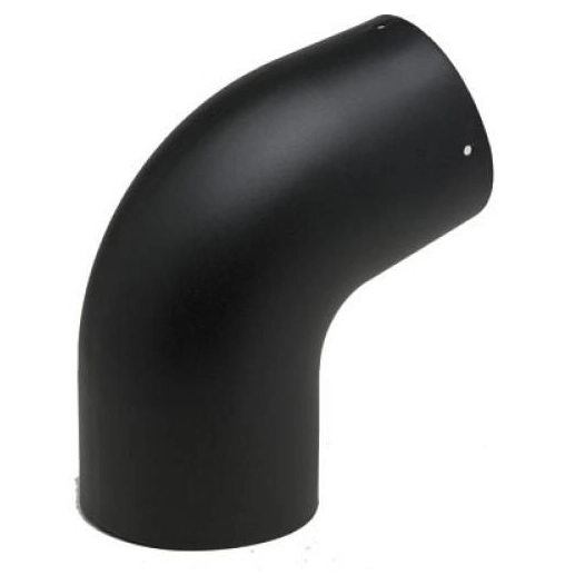 Coude 45° email noir mat d180