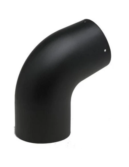 Coude 45° email noir mat d125