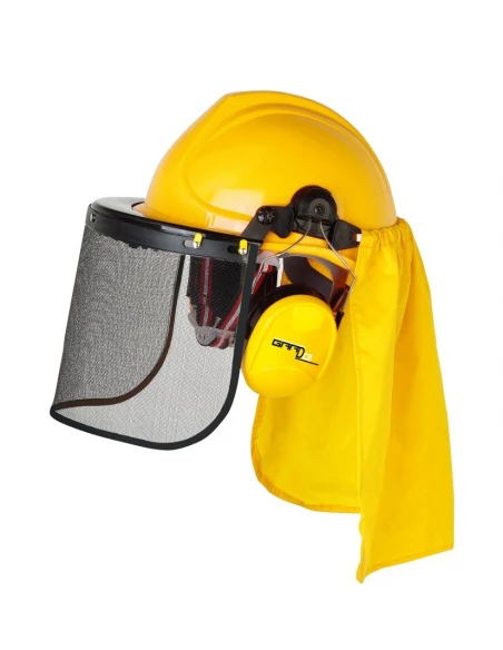 Casque de protection pour debroussailleuse, tonte et travaux de jardin