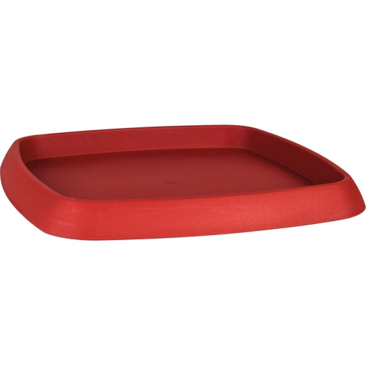 soucoupe rouge 17,5x17,5x1,5cm