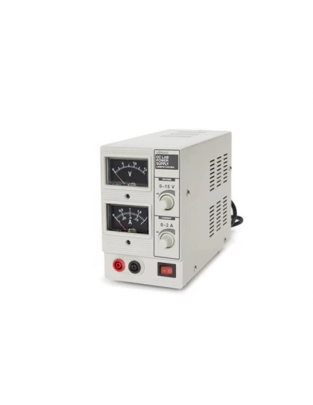 alimentation de laboratoire 0-15 vcc / 0-2 a - analogique