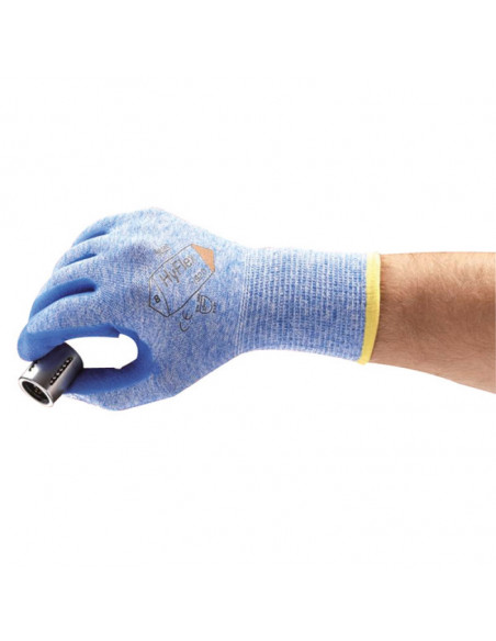 12 gant hyflex 11-920 grip end. nitrile s/supp. nylon bleu lg 220-270 t8