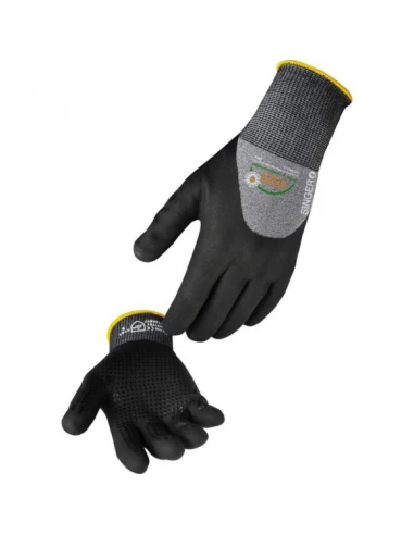 10 gant 3/4 enduit nitrile mousse picots nitrile sur paume t08