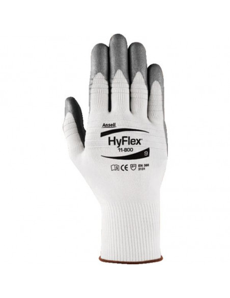 12 gant hyflex foam 11-800 supp.nylon poignet tricot dos non enduit t 8