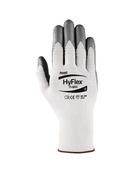 12 gant hyflex foam 11-800 supp.nylon poignet tricot dos non enduit t 8