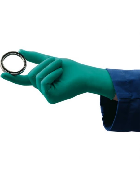 gant touch n tuff 100 % nitrile non poudre us. unique vert b100 t 9 l