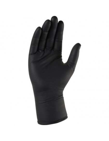 gant fin nitrile noir (boîte distributrice de 100 gants) t08