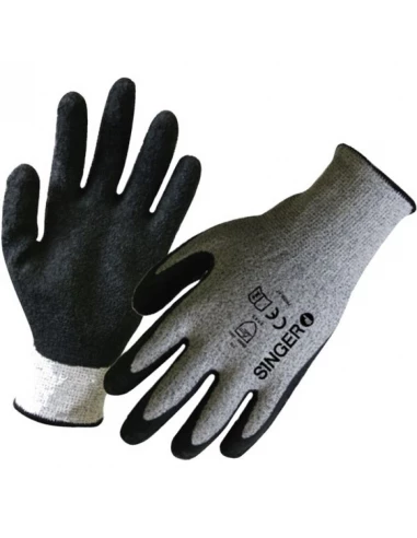 gant paume enduite latex 5 à la coupure (en sachet de 10 paires) t11