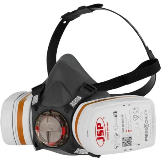 kit demi-masque antigaz avec 2filtres a2p3