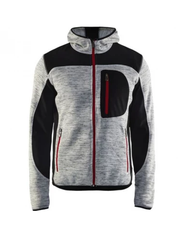 Veste Softshell tricotée gris chine taille XXL - BLACKLADER