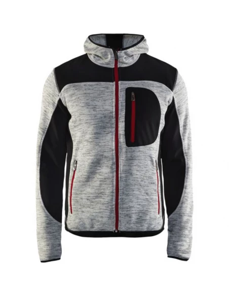 Veste Softshell tricotée gris chine taille XL - BLACKLADER