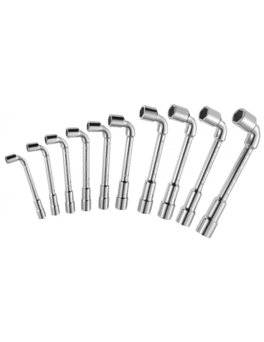 jeu de 10 cles à pipes 6x12 pans
