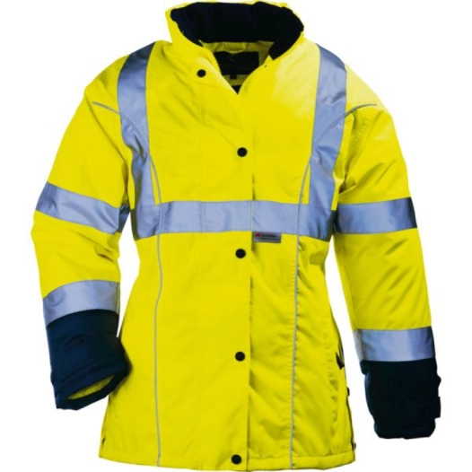 parka airport femme oxford double polaire jaune marine taille l 14568-ja-l