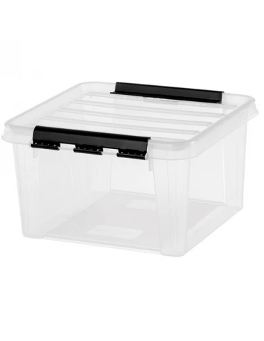 Boite Transp 8l Av 28x28x17cm – 28x28x17cm • 8L – Clips