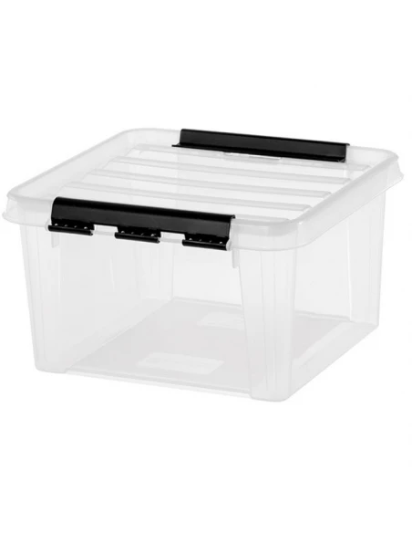 Boite Transp 8l Av 28x28x17cm – 28x28x17cm • 8L – Clips