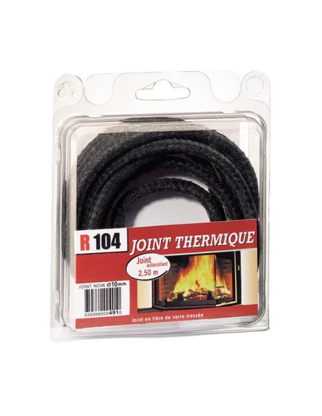 Joint thermique de cheminée fibre de verre diam 10mm + colle - r104