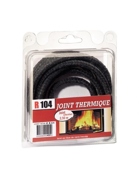 Joint thermique de cheminée fibre de verre diam 4mm + colle - r104