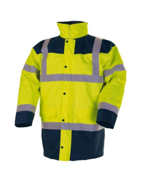 parka matelassee 4 en 1 piana jaune fluo/marine t02 19445-jf-2