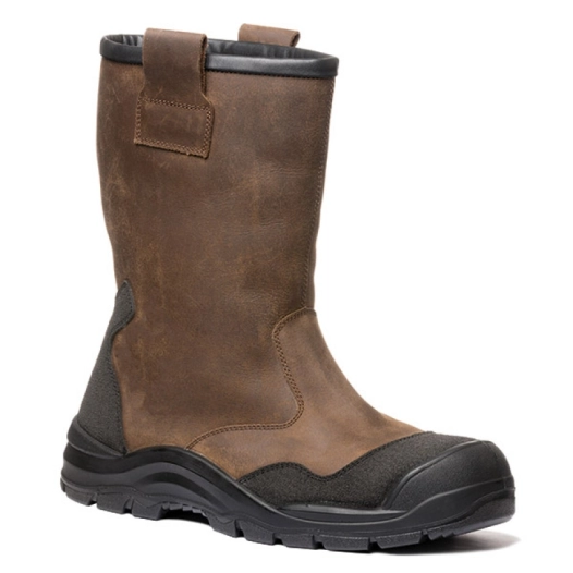 botte cuir pyrope s3 ci src marron t37 19222-ma-37