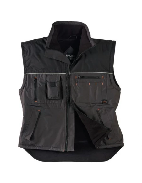 gilet ripstop gaspar noir/grisanthracite t01 19583-nogra-1