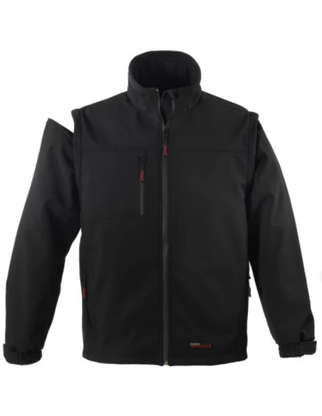 veste softshell yang 2 en 1 noir tl 19584-no-l