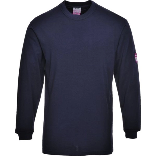 T-Shirt manches longues Flamme résistant et antistatique couleur : Marine taille L - PORTWEST