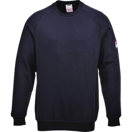 Sweatshirt manches longues retardateur de flamme & Antistatique couleur : Marine taille S - PORTWEST