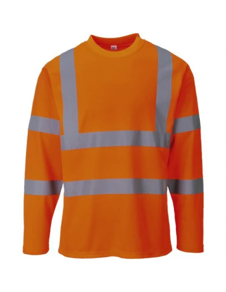 T-Shirt Hi-Vis manches longues couleur : Jaune taille XL - PORTWEST