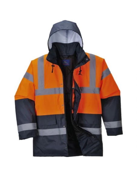Parka HV Bicolore couleur : Orange taille XS - PORTWEST