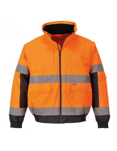 Blouson 2-en-1 HiVis couleur : Orange taille XL - PORTWEST