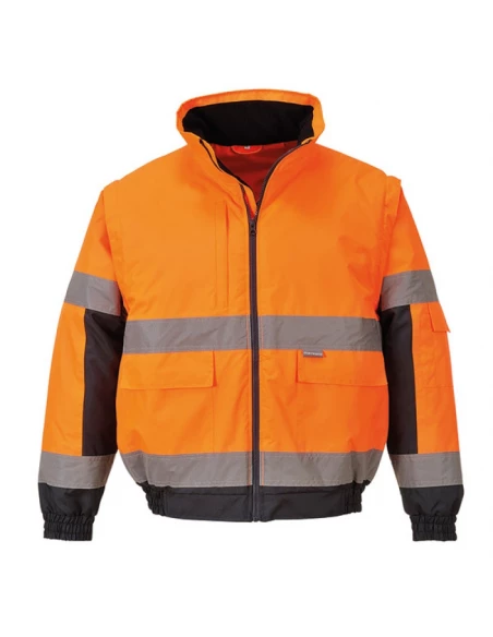 Blouson 2-en-1 HiVis couleur : Orange taille XL - PORTWEST