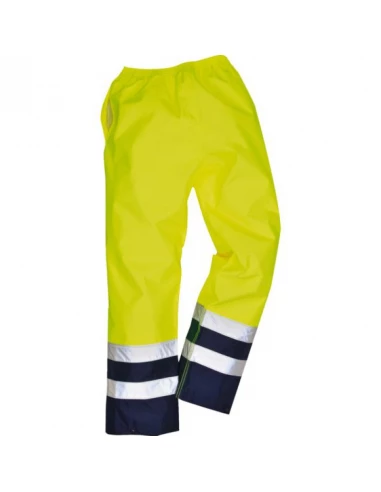 Pantalon Hi-Vis Bicolore couleur : Jaune taille XXL - PORTWEST