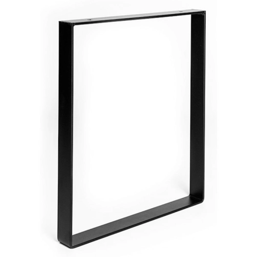 pied acier cadre 400x350x40x5, noir mat