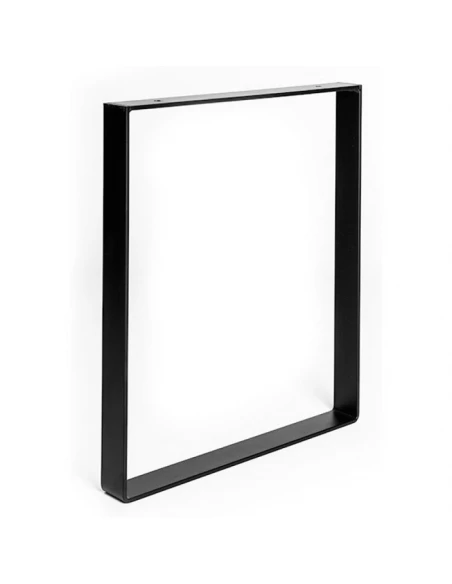 pied acier cadre 400x350x40x5, noir mat
