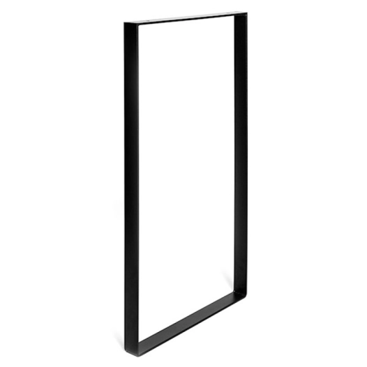 Pied acier cadre 710x385x40x5, noir mat