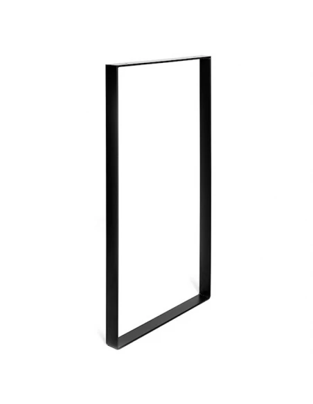 Pied acier cadre 710x385x40x5, noir mat