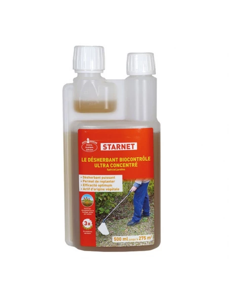 desherbant 500ml jardin biocontrole ultra concentre star'net275m2