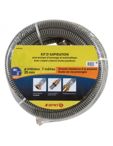 Kit d'aspiration pour pompe diamêtre 25mm laiton longueur 7m ref 3025 - DIPRA