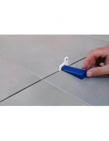 Kit de croisillons auto-nivellants 50 cales et 50 croisillons 2mm - MEJIX