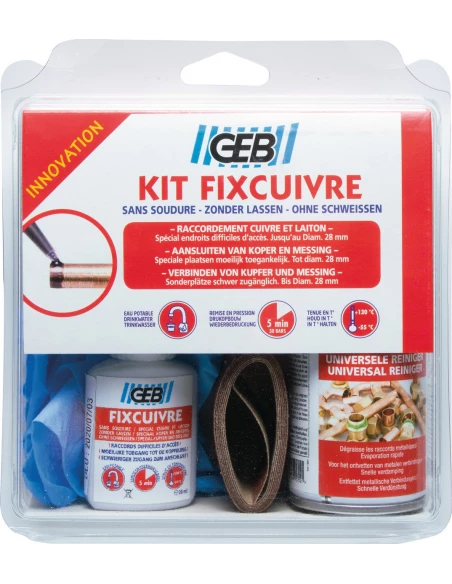 kit fixcuivre pour raccordement cuivre de 20 mL - GEB