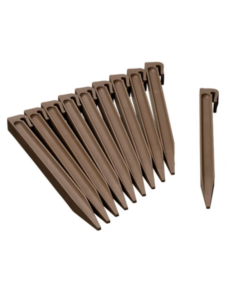 ancres pour bordure de jardin, taupe - h26,7 - 10 x