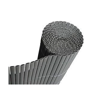 canisse plastic 'ovale double face anthracite 1,50 m x 5 m