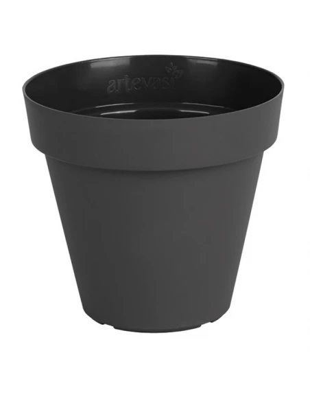 Pot de fleur capri 14cm gris anthracite - EDA