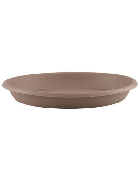 soucoupe ronde 18cm taupe