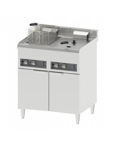 Friteuse électrique sur pieds 2 X 16 LITRES professionnelle - CASSELIN